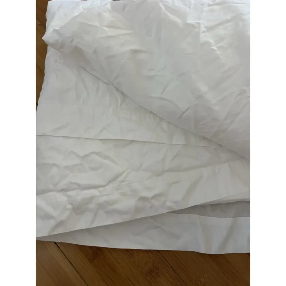 Luxe HOTEL COLLECTION Full Size Flat Sheet 100% Cotton White